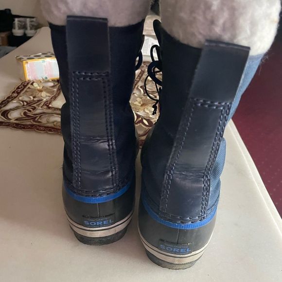 Sorel Kids Blue and Black Snow Boots - Picture 5 of 9